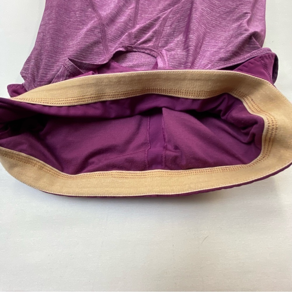 Lululemon Run For Your Life Bra Tank Top Heathered Dew Berry Purple Size 4 - Picture 10 of 12
